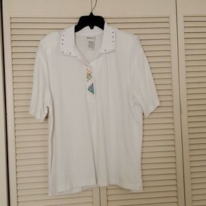 Koret Francisca White Polo Shirt